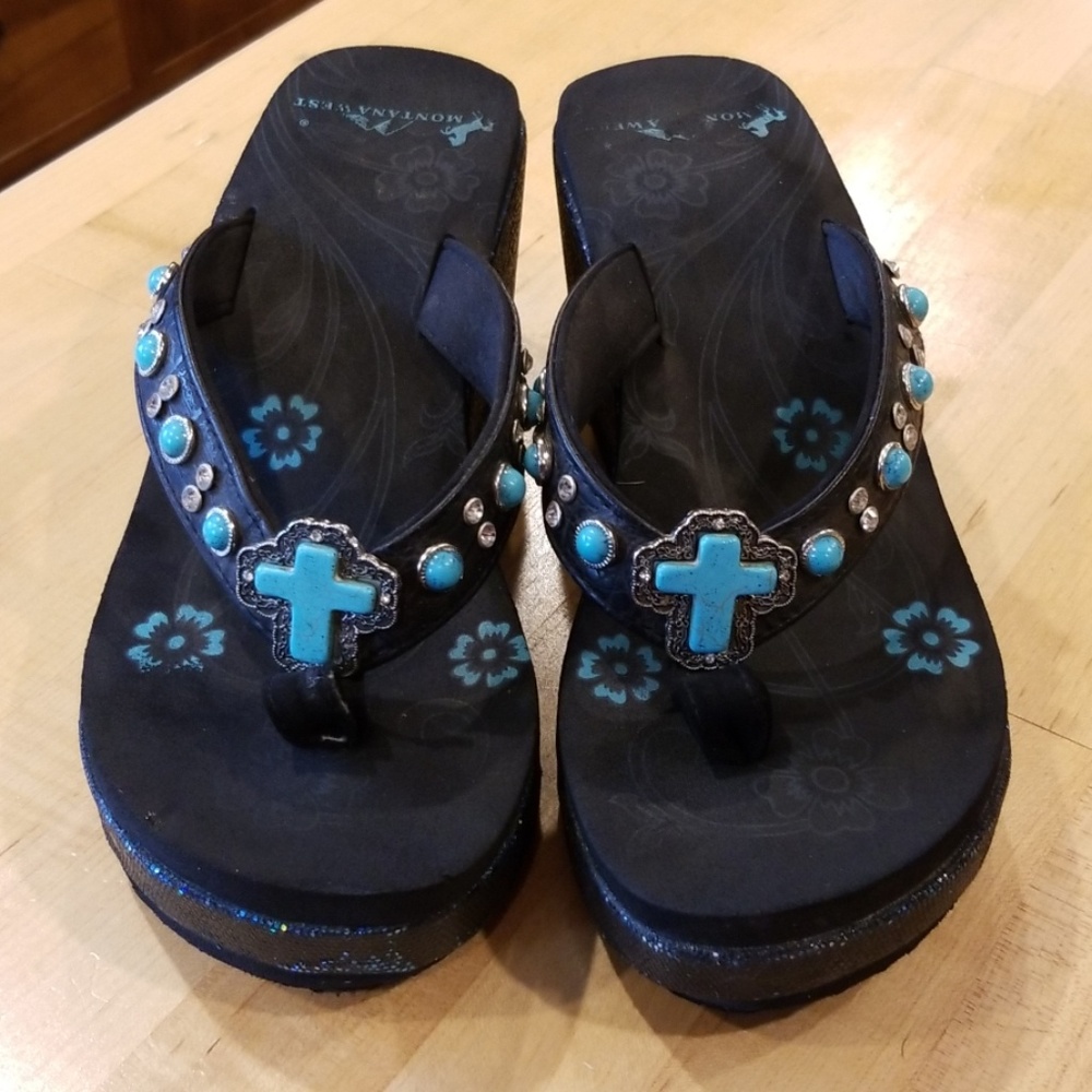 Montana West Wedge Sandals